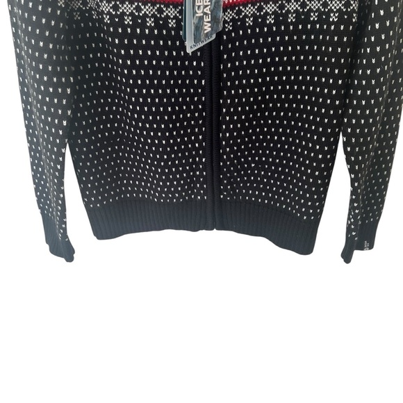IceWear Black Magnus Norwegian Wool Blend Sweater NWT Small - Picture 4 of 15